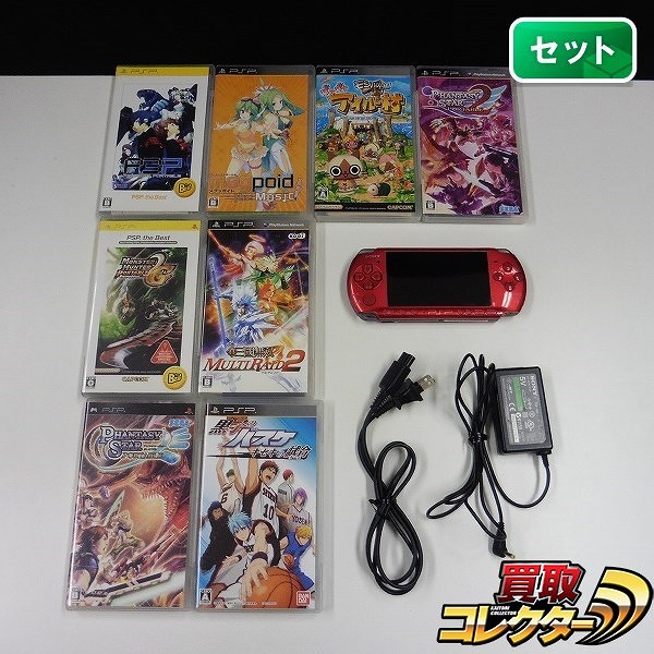 PSP-3000 + ソフト ペルソナ3 ファンタシースター 他 計8本