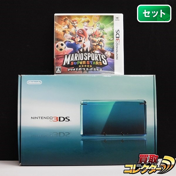 NINTENDO 3DS アクアブルー マリオスポーツ スーパースターズ_1
