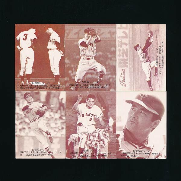 カルビー プロ野球 カード 1975年 セピア 6枚 515 525 他_3
