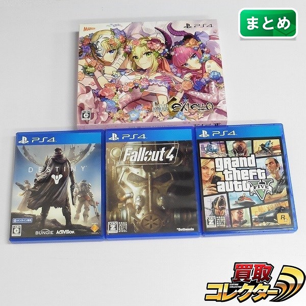 PS4ソフト 4本 ファイトエクステラ レガリアBOX GTA5 他_1
