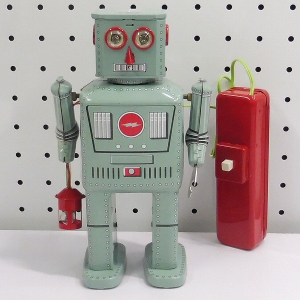 ランタンロボット ブリキロボット 実働品 当時物 ブリキ玩具 箱付 動作
