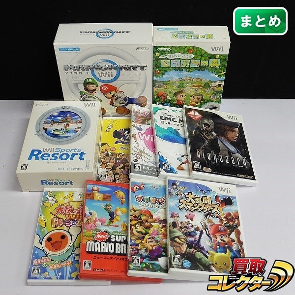 Wii ソフト 11点 スマブラX マリオカートWii 太鼓の達人Wii 他_1