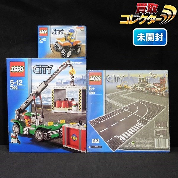 LEGO CITY シティ 7992 コンテナスタッカー 7736 4輪バイク 他_1