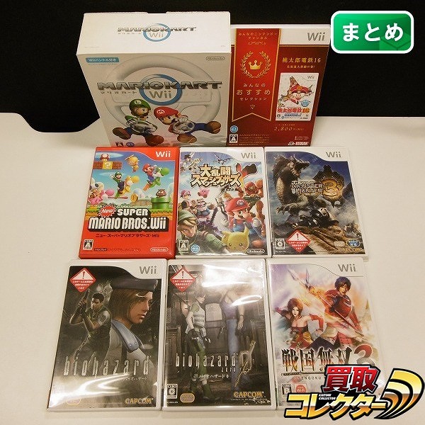 Wii ソフト マリオカート スマブラ 戦国無双 桃太郎電鉄 他_1