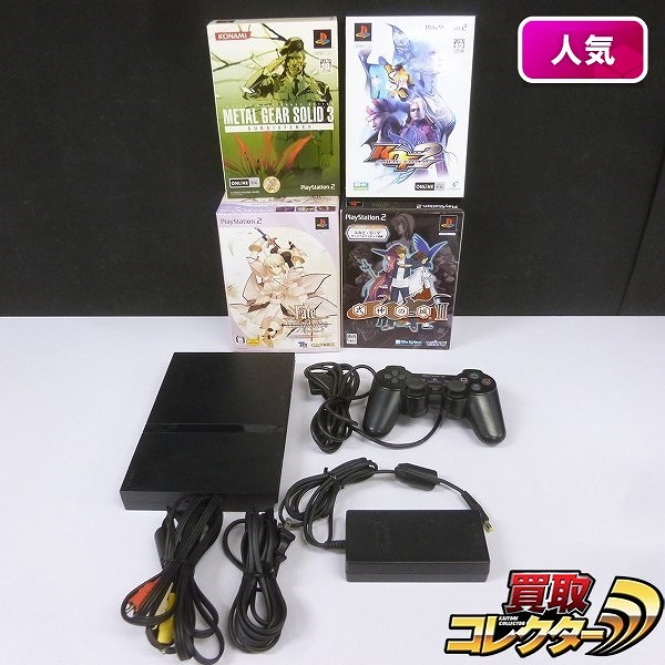 PS2 SCPH-70000 本体 & ソフト 5本 Fate/unlimited codes 他_1
