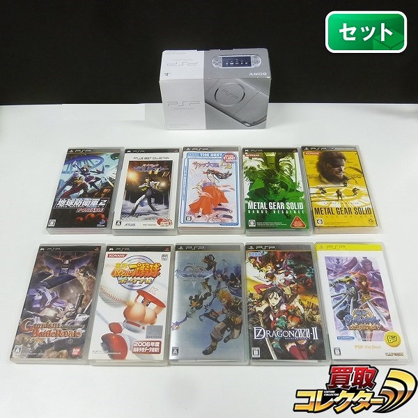 PSP-3000 + ソフト 10本 サクラ大戦 1&2 地球防衛軍2 他_1
