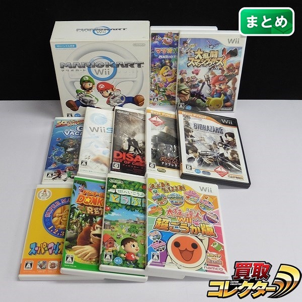 Wii ソフト 12本 スマブラX マリオパーティ9 太鼓の達人Wii 他_1