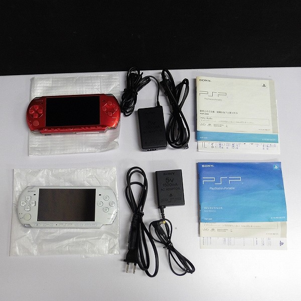 SONY PSP-3000 2台 パールホワイト ラディアントレッド_3