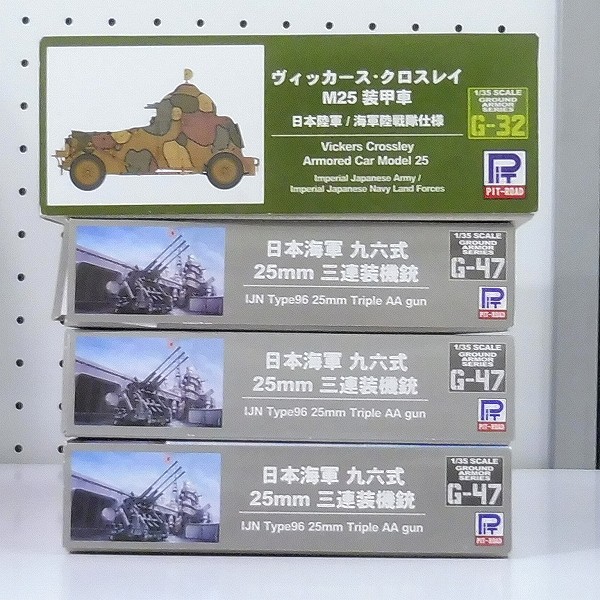 ピットロード 1/35 日本軍 九六式 25mm 三連装機銃 M25 装甲車_2