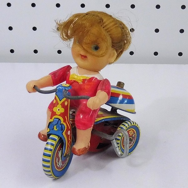 鈴木玩具 女の子 三輪車 ゼンマイ 日本製 全長約9cm_2