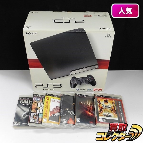 PS3 CECH-2000A CB & ソフト セインツ・ロウ2 ディアブロ 他_1