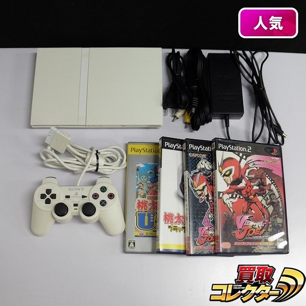 PS2 SCPH-77000 & ソフト ビューティフルジョー 桃太郎電鉄 他_1