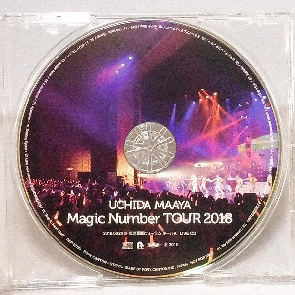 内田真礼 Magic Number TOUR 2018 特典 LIVE CD 2018.6.24_2