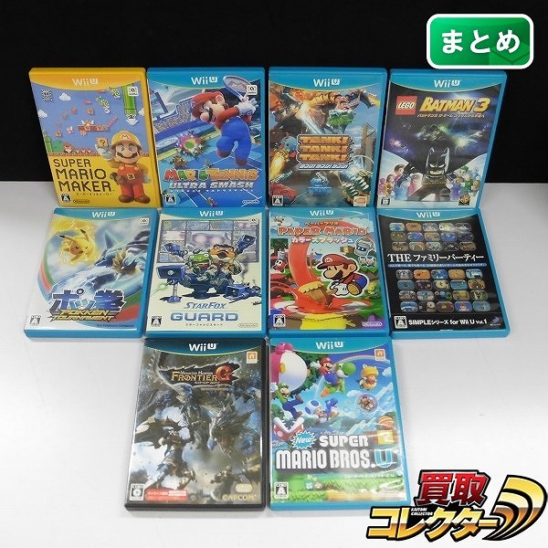 Wii U ソフト 10本 スーパーマリオメーカー ポッ拳 スターフォックスガード 他_1