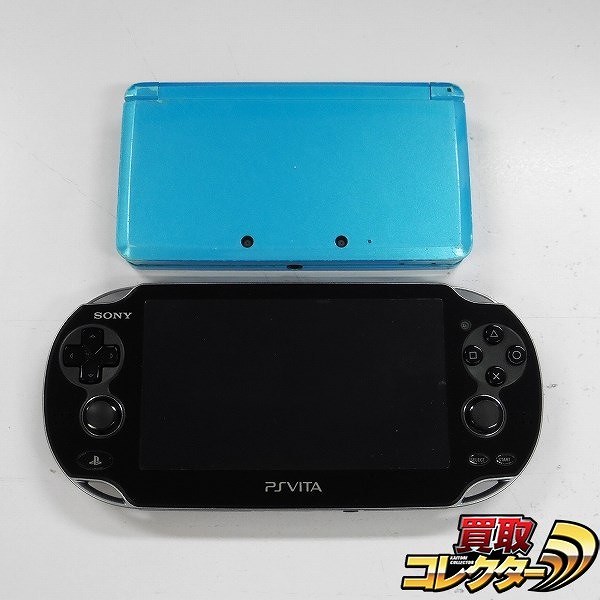 PS Vita PCH-1100 クリスタルブラック ニンテンドー3DS ライトブルー_1