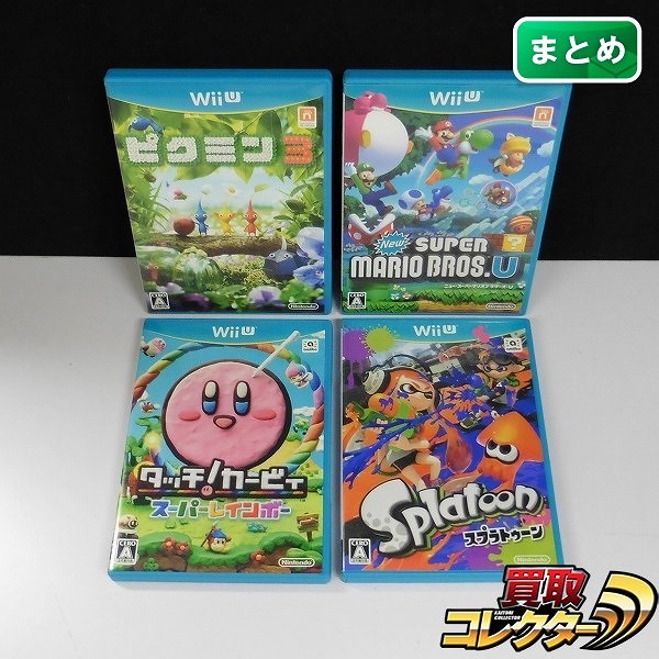 Wii U ソフト ピクミン3 タッチ!カービィ スーパーレインボー 他_1