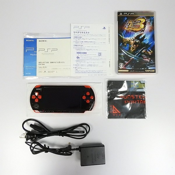 SONY PSP 新米ハンターズパック BLACK/RED PSP-3000_2