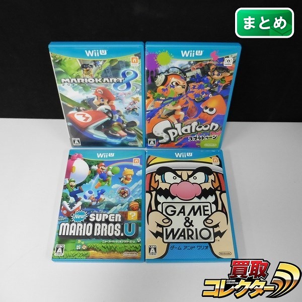 WiiU ソフト マリオカート8 スプラトゥーン マリオブラザーズU GAME&WARIO_1
