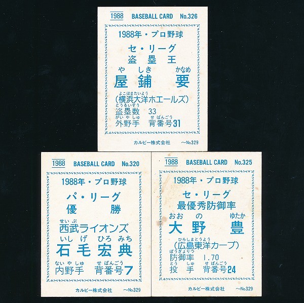 プロ野球カード 1982 大野豊 カルビー 【再入荷！】 おもちゃ・ホビー
