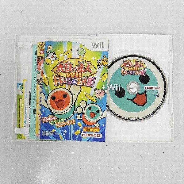 Wii ソフト 太鼓の達人Wii ドドーンと2代目! & 太鼓とバチ 2セット / タタコン_2