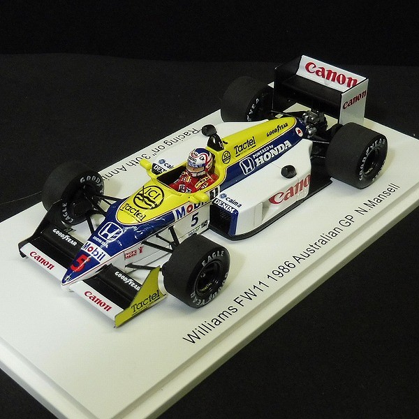 スパーク 1/43 williams FW11 1986 Australian GP N.Mansell_2