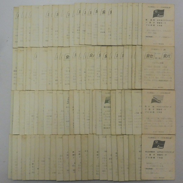 カルビー プロ野球カード 1974～1975年 打撃戦シリーズ 他 100枚_2