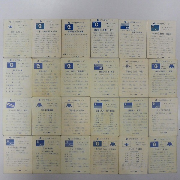 カルビー プロ野球 カード 73年 旗版 24枚 近鉄 土井正博 他_2