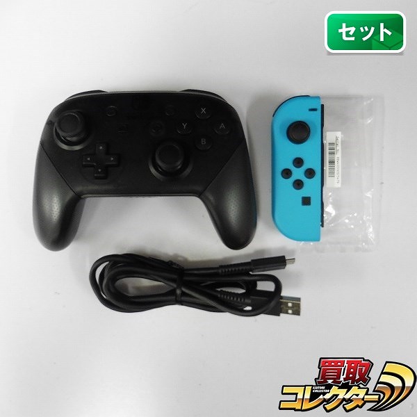 Nintendo Switch Pro コントローラー Joy-Con(L) ネオンブルー_1