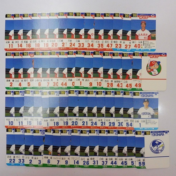 タカラ プロ野球ゲーム カード 89年 読売ジャイアンツ 南海ホークス 他_3