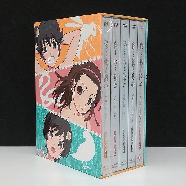 DVD 偽物語 完全生産限定版 全5巻 収納BOX付_2