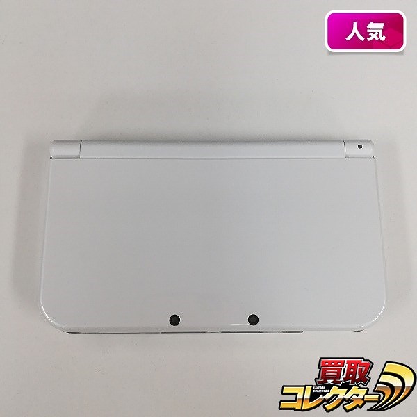 new ニンテンドー 3DS LL パールホワイト 背面カバー付_1