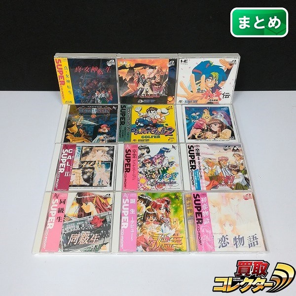 PCエンジン PCE SUPER CD-ROM2 ソフト 初恋物語 ドラゴンナイトIII 天外魔境 風雲カブキ伝 他