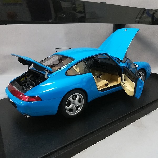 オートアート ミレニアム 1/18 ポルシェ 911 993 カレラ ブルーメタリック_3