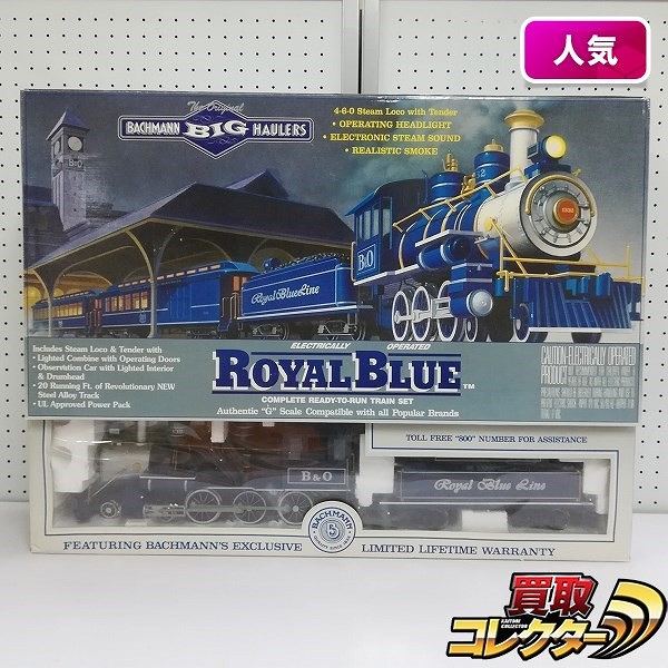 BACHMANN Gゲージ 90016 ROYAL BLUE SET 蒸気機関車 テンダー 客車 郵便車_1