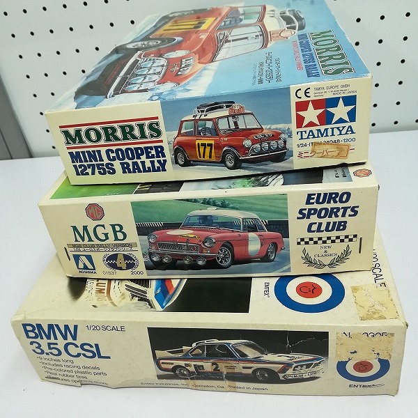 タミヤ 1/24 モーリス ミニクーパー 1275Sラリー ENTEX 1/20 BMW 3.5CSL 他_2