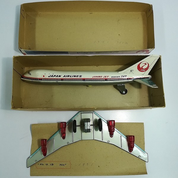 アサヒ玩具 ブリキJAL 日本航空 ジャンボジェット フリクション 全長約36cm_2