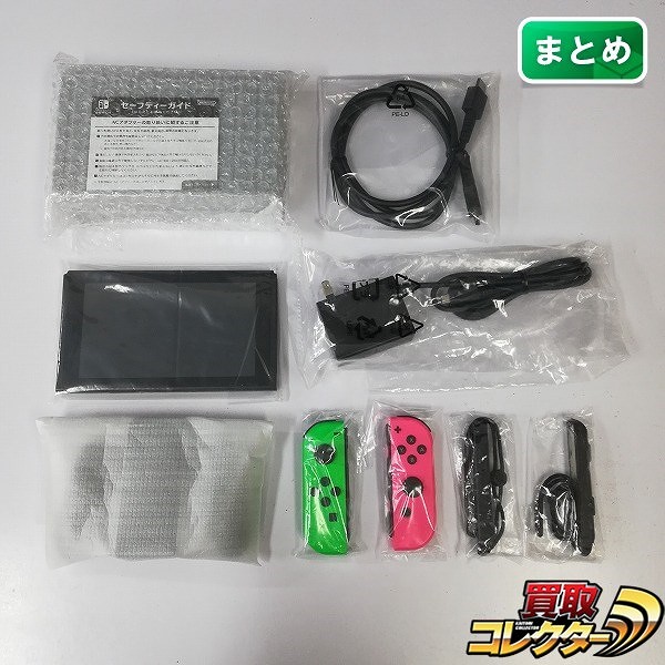 旧型 Nintendo Switch ネオングリーン ネオンピンク_1