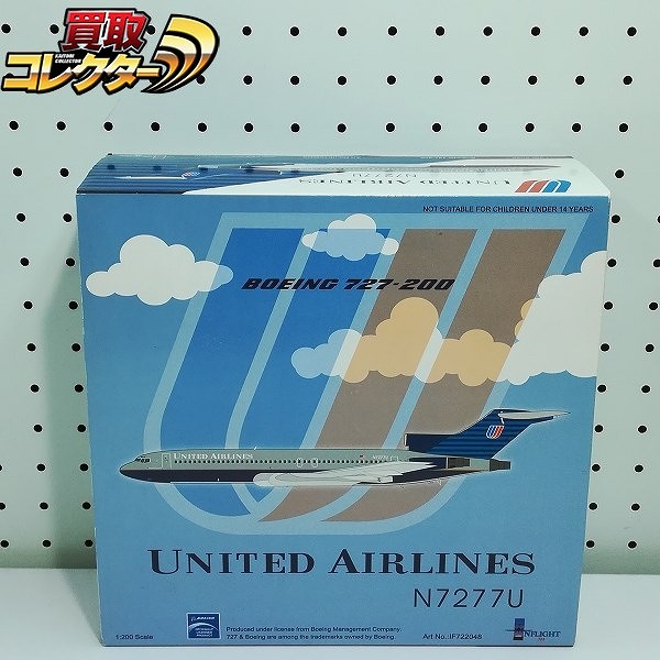 INFLIGHT 1/200 ユナイテッド航空 ボーイング 727-200 N7277U_1