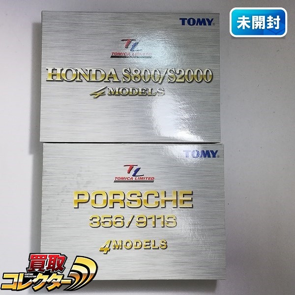 トミカリミテッド ポルシェ 356/911S 4 MODELS + ホンダ S800/S2000 4 MODELS