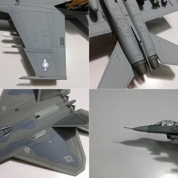 アシェット 1/100 エアファイターコレクション F-22 ラプター F/A-18E スーパーホーネット F-16CJ ファイティングファルコン 他_3