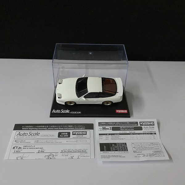 京商 ミニッツ オートスケール 日産 180SX エアロ ホワイト AWDシリーズ_2