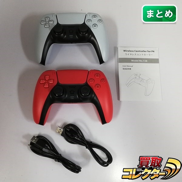 PlayStation4/PlayStation5 ワイヤレスコントローラー Model No.T28 USBケーブル付_1