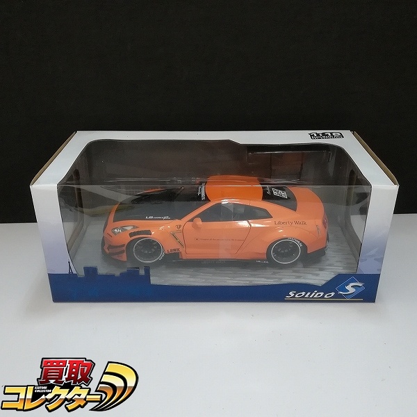 ソリド 1/18 リバティーウォーク 日産 GT-R R35 オレンジ
