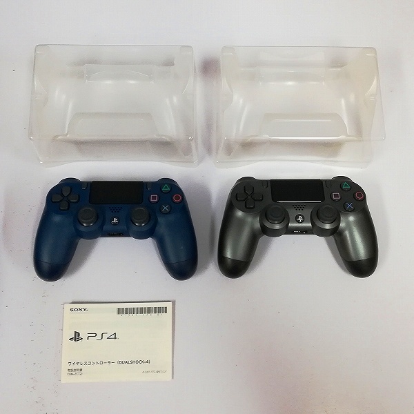 SONY PlayStation4 ワイヤレスコントローラー DUALSHOCK4 CUH-ZCT2J スチールブラック ミッドナイトブルー 計2点_2