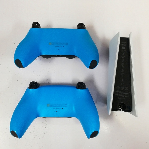 SONY PlayStation5 ワイヤレスコントローラー DualSense スターライトブルー ×2 + 充電スタンド 計3点_3