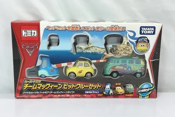 ディズニートミカ カーズ　チームマックィーン ピットクルーセット