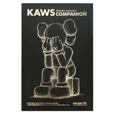 KAWS OriginalFake COMPANION PASSING THROUGH(ブラック)
