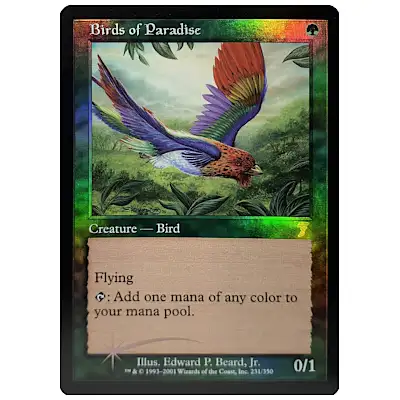 MTG 7ED 極楽鳥/Birds of Paradise (英) Foil