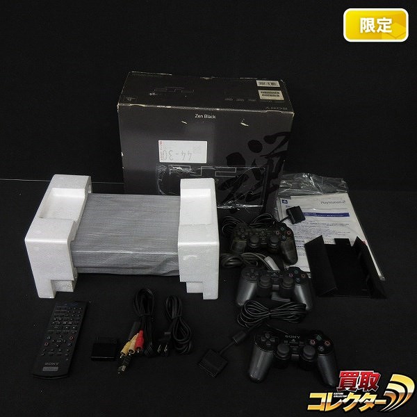 SONY PlayStation 2 SCPH-37000B ゼン・ブラック 禅ブラック DVDリモコン付