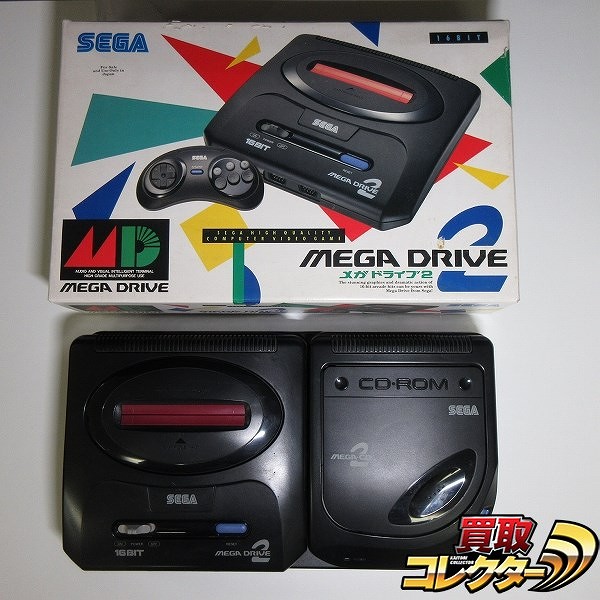 SEGA メガドライブ2 メガCD2 本体 1台